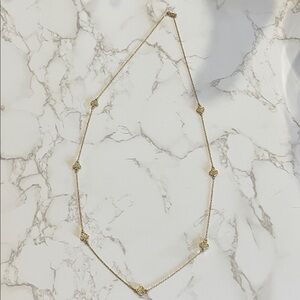 Kate Spade Gold Minimalist Necklace with Beads